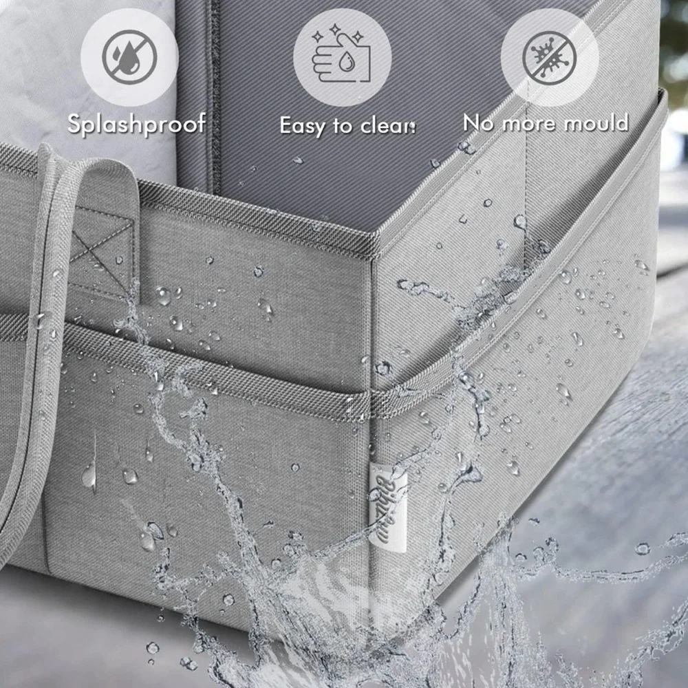 Gray Baby Diaper Caddy